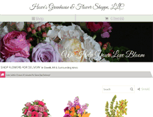 Tablet Screenshot of howesflowershoppe.com